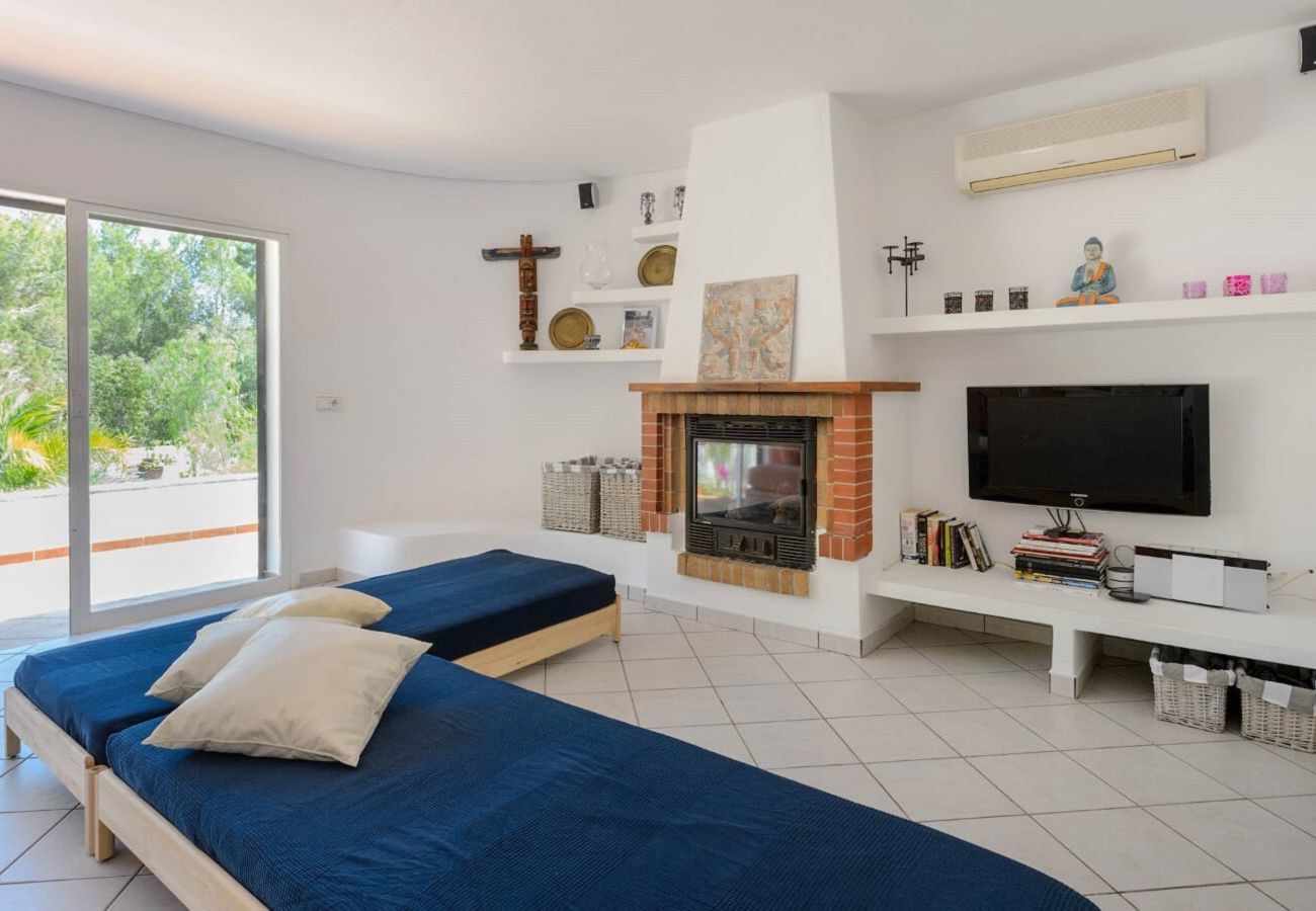 Intérieur confortable pour les clients de la Casa Dany à Ibiza.